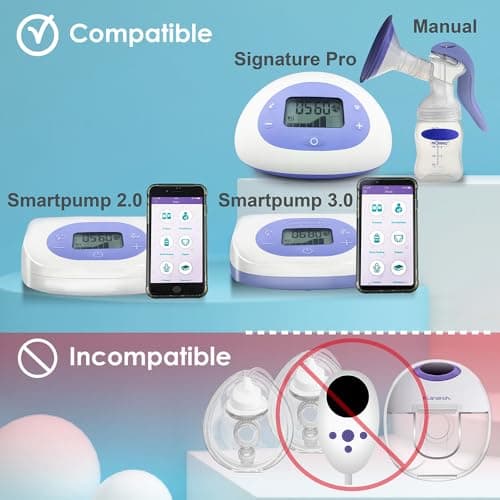 Nenesupply 4 pc Duckbill Valves Compatible with Lansinoh Pumps Parts and Breast Pumps Replacement to Lansinoh Valves. Use with Signature Pro Smartpump Manual Pump