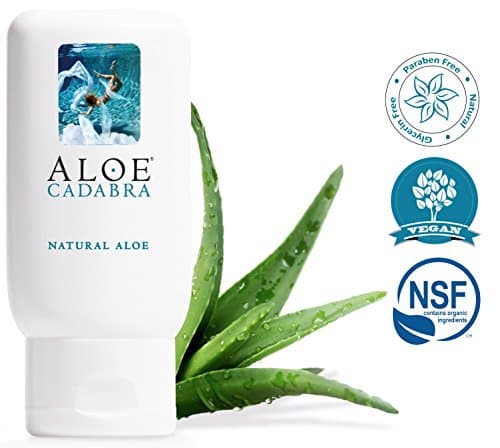 Aloe Cadabra Natural Water Based Personal Lubricant and Vaginal Moisturizer, Organic Aloe Lube for Men, Women and Couples, Non-Staining, pH Balanced (Unscented 2.5 Ounces, 1 Pack)