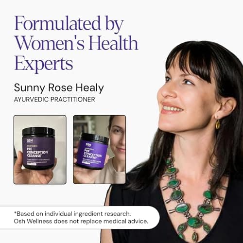 Freshly Moms Ayurvedic Preconception Cleanse | Ovarian & Uterus Cleanse for Balancing Hormones | TTC Support | Regular Cycle Support | with Stinging Nettle, Red Clover, and More | 30 Servings