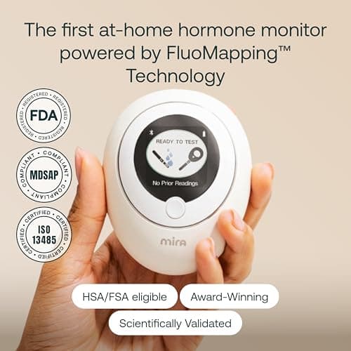 Mira Fertility Monitor and Ovulation Test Kit for Women Digital Hormone Tracker with App, LH FSH E3G PdG, 30 Test Wands, Ultra4