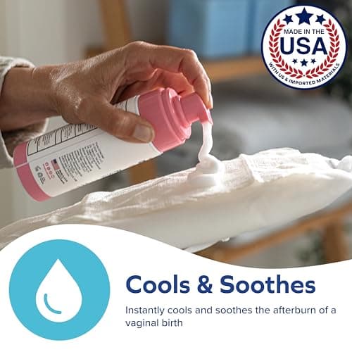 Dr. Talbot's Mom Witch Hazel Perineal Soothing Foam – Cooling Relief for Postpartum Care – 5 Fl oz