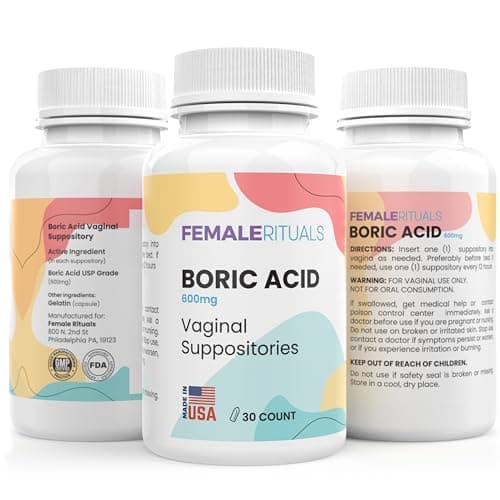 Female Rituals Boric Acid Suppositories Review – 600mg 30-Pack Honest Test