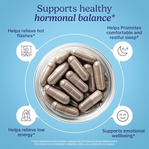 Santo Remedio Hormonal Balance for Women | Menopause Support for Hot Flashes, Night Sweats & Mood Swings | Hormone-Free Formula with Siberian Rhubarb, Chaste Tree & DIM | Doctor Juan Rivera Product