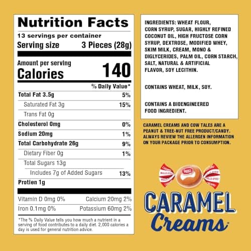 Goetze's Candy Vanilla Caramel Creams - 1 Pound Bag (16 Ounces) - Fresh from the Factory