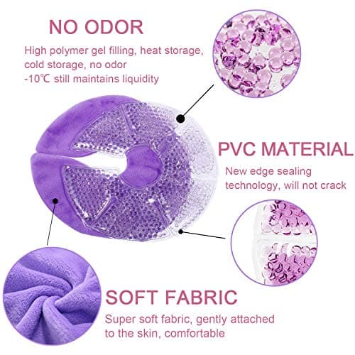 Breast Therapy Pads, Hot Cold Breastfeeding Gel Pads, Breastfeeding Essentials and Postpartum Recovery, Nursing Breast Pads Pain Relief for Mastitis