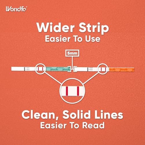 Wondfo 50 Ovulation Test Strips and 20 Pregnancy Test Strips Kit - Rapid Test Detection for Home Self-Checking (50 LH + 20 HCG)