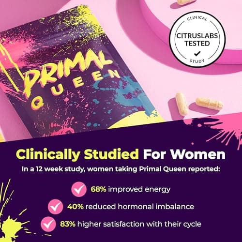 Primal Queen Female-Optimized Beef Organ Superfood Supplement (Beef Liver, Kidney, Heart, & 3 More) - 100% Grass Fed, Pasture Raised - 3rd Party & Clinically Tested