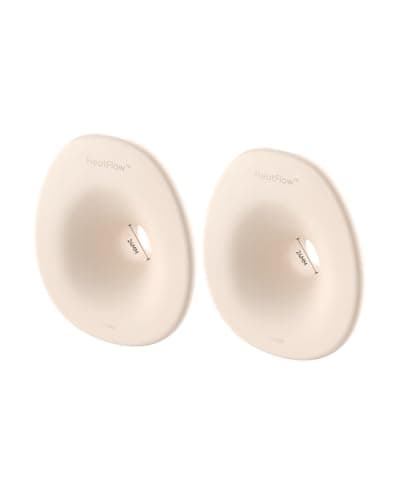 eufy Security Original 24mm Flange (2-Pack), Replacement Accessories for Wearable Breast Pump E20/S1/S1 Pro, HeatFlow™ Technology, Food-Grade Silicone, Durable, Comfortable, Ergonomic Fit