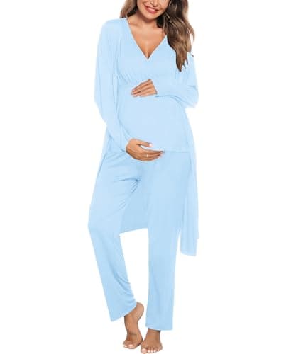 Reseña del SWOMOG Maternity Nursing Robe Set 2025: ¿Merece la pena?