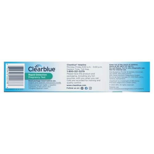 Clearblue Rapid Detection Pregnancy Test, Home Pregnancy Kit, 3 Count