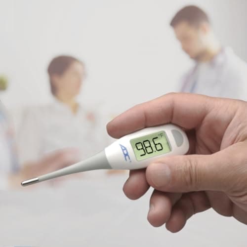 ADC Fast Read Digital Thermometer with Color Coded Backlight, Adtemp 418N