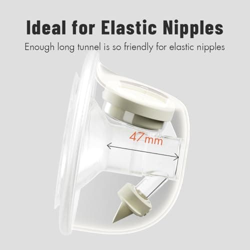 Phanpy Wearable Breast Pump Milk Collector Cup, New Cup Parts, Original Phanpy Breast Pump Replacement Accessories, 24 mm Flange and 20mm Insert Included, 15 oz / 420 ml, 2 Piece
