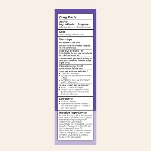 Lansinoh 4% Lidocaine Perineal Spray, Pain Relief for Postpartum Care, 3.5 Ounces