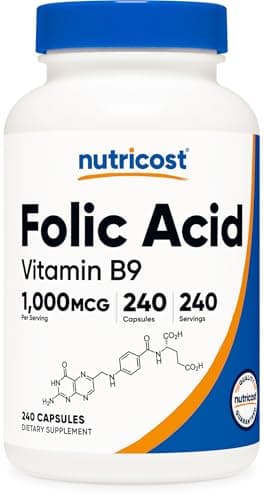 Nutricost Ácido Fólico B9 1000 mcg – Revisión Honesta