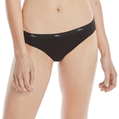 Hanes Women's Bikini Underwear Pack, Classic Cotton Bikini Panties, 10-Pack (Colors May Vary)