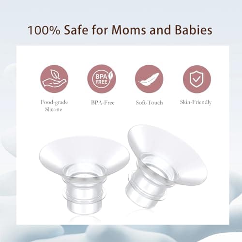 17mm Flange Insert 6PC, Compatible with 17mm Flange Spectra/Flange Inserts for Spectra/Momcozy Flange Inserts/Momcozy Wearable Breast Pump Flange Insert/Flange Inserts for Medela Pump/Willow/TSRETE