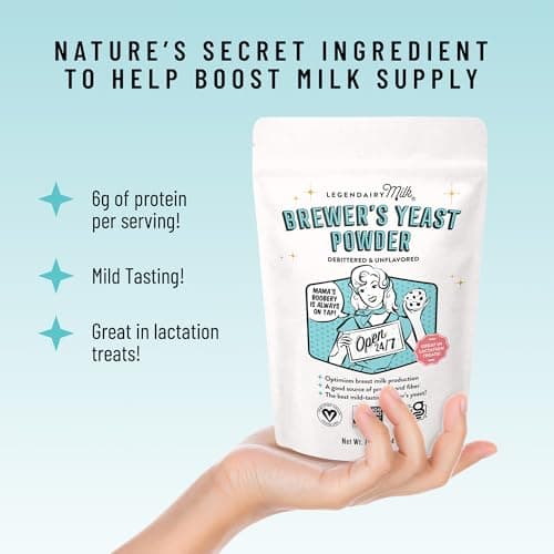 Legendairy Milk Brewer's Yeast Powder for Lactation Cookies (16oz) - Increase Breast Milk Supply - Debittered, Unflavored, Non-GMO & Gluten Free Lactation Supplement for Breastfeeding Support