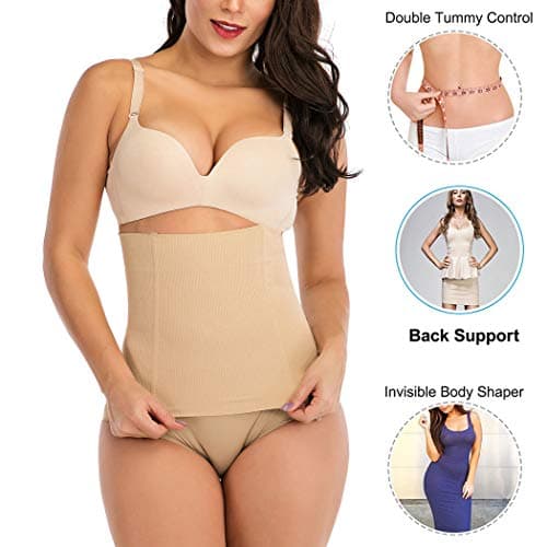 ACPLK Womens Waist Trainer Corset Shapewear Tummy Control Waist Cincher Slim Body Shaper Postpartum Recovery Belt