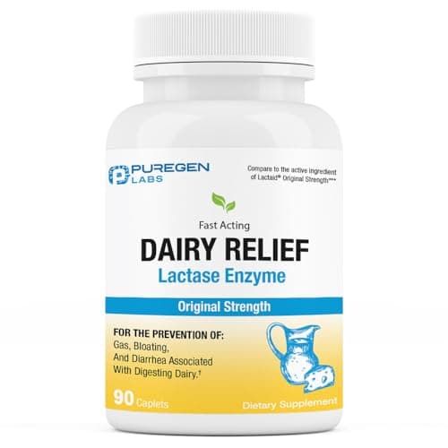 Avis Puregen Labs Dairy Relief : Test complet du comprimé lactase 3000 FCC