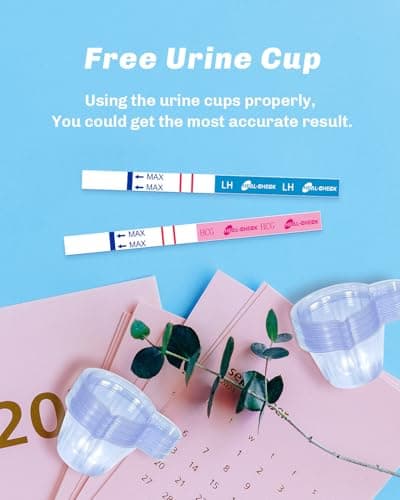 HEAL-CHECK 30 Ovulation and 10 Pregnancy Test Strips with 40 Urine Cups, Fertility Test for Women TTC, Get Pregnant Easier, Easy to Use at Home, Over 99% Accuracy, Individually Wrapped