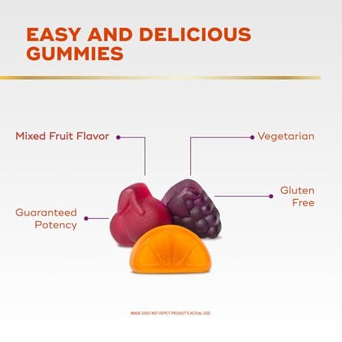 Align Dualbiotic, Prebiotics and Probiotics for Women and Men, Probiotics for Digestive Health, Prebiotics Help Nourish Good Bacteria, Natural Fruit Flavors, 60 Probiotic Gummies