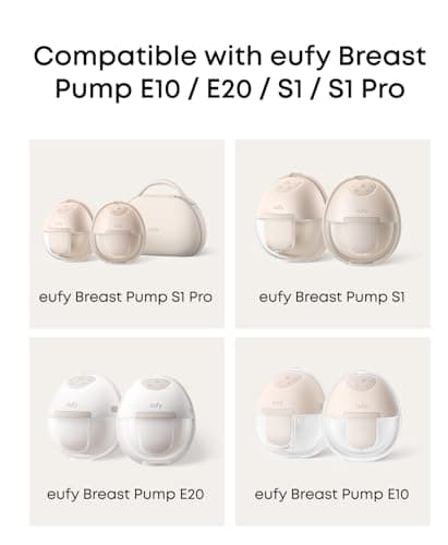 eufy Security Original Duckbill Valves (4-Pack) for Wearable Breast Pump E10/E20/S1/S1 Pro, Leak-Proof and Dust-Proof Breast Pump Replacement Parts