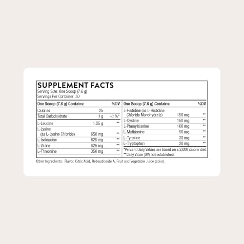 THORNE - Amino Complex - Clinically-Validated EAA and BCAA Powder for Pre or Post-Workout - Promotes Lean Muscle Mass & Exercise Recovery* - Berry - NSF Certified for Sport - Dairy-Free - 30 Servings