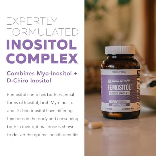 Femositol® Myo-Inositol & D-Chiro Inositol Complex Supplement - Clinically Validated 40:1 Ratio (Vitamin B8)| Hormonal Balance & Healthy Ovarian Function Support (90 Capsules – 30 Servings)