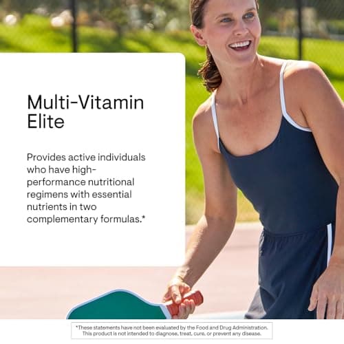 THORNE - Multi-Vitamin Elite - Daily Nutritional Supplement - Two Formulas Support Cellular Energy Production, Restful Sleep & More* - Third-Party Certified - Gluten, Dairy & Soy-Free - 180 Capsules