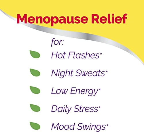 Estroven Stress Relief & Energy Boost for Menopause Relief - 28 Ct. - Clinically Proven Ingredients Provide Stress & Energy Support + Night Sweats & Hot Flash Relief - Drug-Free and Gluten-Free