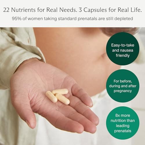 Needed. Multivitamin for Prenatal | Prenatal Multi Capsule - Pregnancy, Breastfeeding, Postpartum | Expertly-Formulated & Third-Party Tested | 30-Day Supply