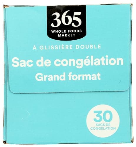 365 by Whole Foods Market, Gallon Size Freezer Bags, Double Zipper, 30 Count
