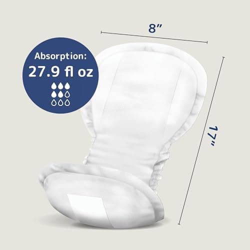 Abena Premium Maternity Pads for Postpartum and After-Delivery Incontinence, Super Absorption, Soft Disposable Pads - 15 Count