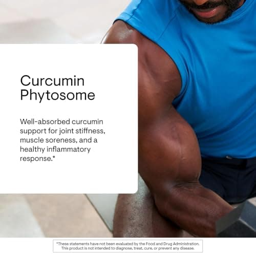 THORNE - Curcumin Phytosome 1000 mg (Meriva) - Clinically Studied, High Absorption - Supports Healthy Inflammatory Response in Joints, Muscles, GI Tract, Liver, Brain & Nerves* - 60 Servings