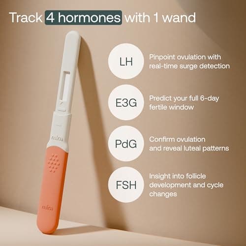 Mira Fertility Hormone Test Wands for Women Ovulation Tracker Refills for Mira Monitor, LH FSH E3G PdG, 20 Test Wands, Ultra4