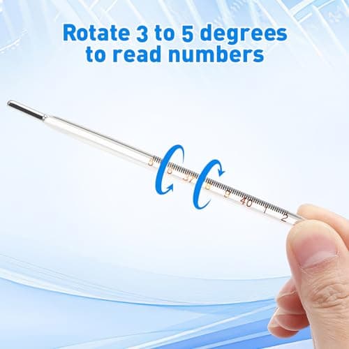 Glass Oral Thermometer Adults Classic Cuban Thermometer Accurate Temperature Measurement for Fever Oral Armpit Families Clinic ℃