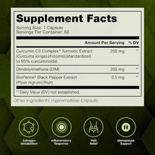 Pure Therapro Rx DIM 3+ | 60 Vegan Caps - 2 Month Supply | DIM, Curcumin & BioPerine, Supports Healthy Estrogen Metabolism in Men & Women, Antioxidant & Detoxification Support, Pharmaceutical Grade