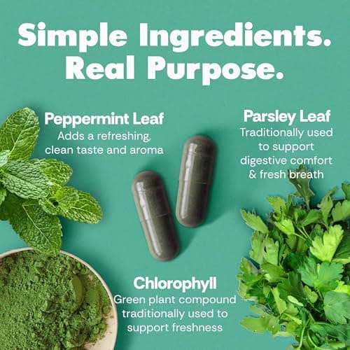 Her Fantasy Box | Body Magic | Chlorophyll Capsules - 30 Vegan Capsules for Detox, Digestion, Gut Health, Skin Support, and Oily Skin - Natural Energy Booster