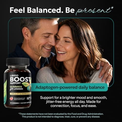 Enyvia Libido Support for Women Gummies - Fast Acting Intimacy and Mood Support Libido Gummies for Women with Shilajit and Ashwagandha - 60 Ct