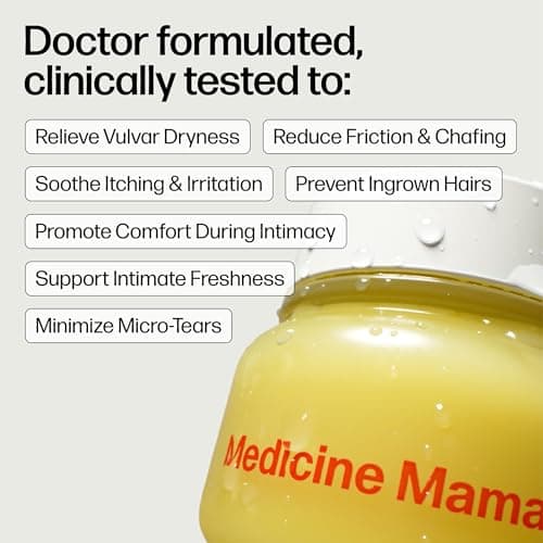 VMAGIC by Medicine Mama Organic Vulva Balm – Intimate Skin Care, Menopause Support – Relieves Feminine Dryness, Itching & Irritation – Hormone Free, Vaginal Moisturizer for Women – 2 oz