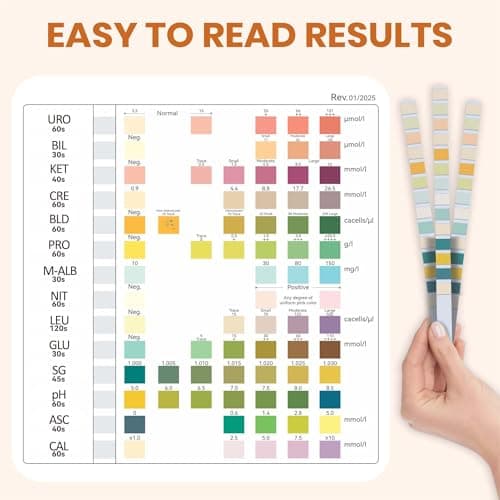 Urine Test Strips 13+ PARÁMETROS - 150 Count LEU, KET, PRO, NIT etc
