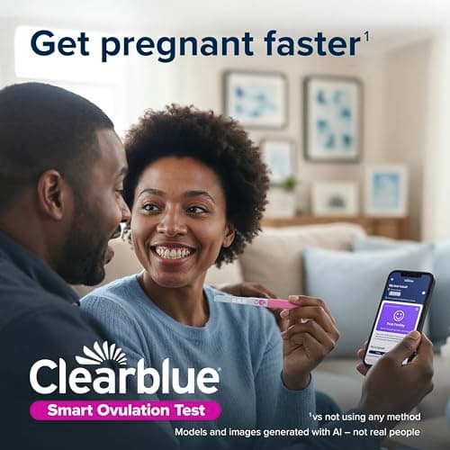 Clearblue Smart Ovulation Test - 20 Ovulation Tests. Identify & Track Your Fertile Days, Get Pregnant Faster, Accurate LH Test, Easy to Use at Home, Free Period Cycle Tracker App Required to use